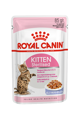 дополнительная картинка для Корм 85г Royal Canin Киттен Стерилайзд в желе для котят на сайте сети магазинов Бонифаций