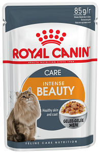 дополнительная картинка для Корм 85г Royal Canin Интенс Бьюти в желе для кошек  на сайте сети магазинов Бонифаций