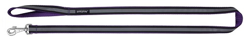 дополнительная картинка для Поводок S 150х1см AMIPLAY Shine стропа фиолетовый для собак на сайте сети магазинов Бонифаций