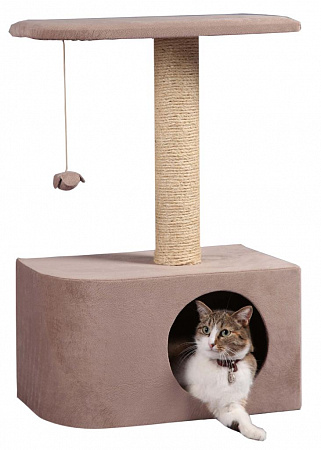дополнительная картинка для Домик Аврора 50х30х75см JOY серо-бежевый для кошек на сайте сети магазинов Бонифаций