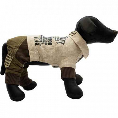 дополнительная картинка для Комбинезон с воротником, хаки M для собак на сайте сети магазинов Бонифаций
