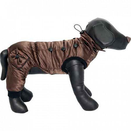 дополнительная картинка для Комбинезон с карманами JOY коричневый M для собак на сайте сети магазинов Бонифаций