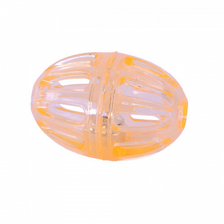 дополнительная картинка для Мяч регби желтый 8х5,5см Шурум-Бурумрезиновая игрушка для собак на сайте сети магазинов Бонифаций
