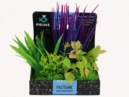 дополнительная картинка для Композиция из растений 15см Prime М623 пластиковая декор для аквариума на сайте сети магазинов Бонифаций
