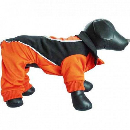 дополнительная картинка для Комбинезон для собак весом 2-4 кг, 31см оранжевый нейлон на сайте сети магазинов Бонифаций