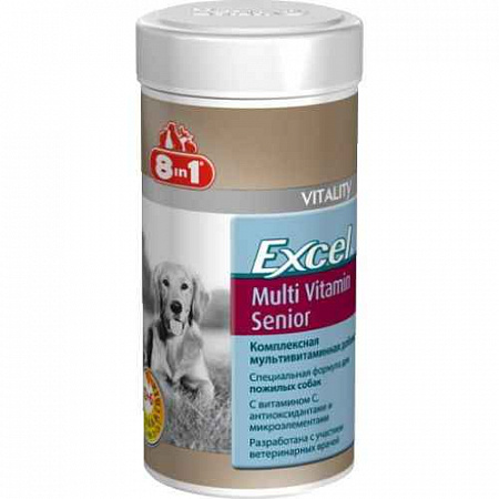 дополнительная картинка для Эксель Мультивитамины 8in1 70тб для пожилых собак (108696) на сайте сети магазинов Бонифаций