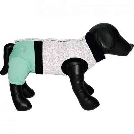 дополнительная картинка для Комбинезон-жилетка JOY, застежка по спине S зеленый для собак на сайте сети магазинов Бонифаций