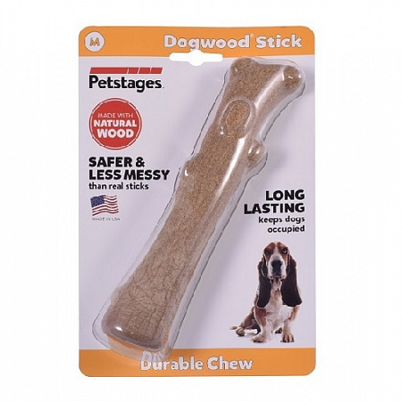 дополнительная картинка для Игрушка 18см PETSTAGES Deerhorn палочка деревянная для собак на сайте сети магазинов Бонифаций
