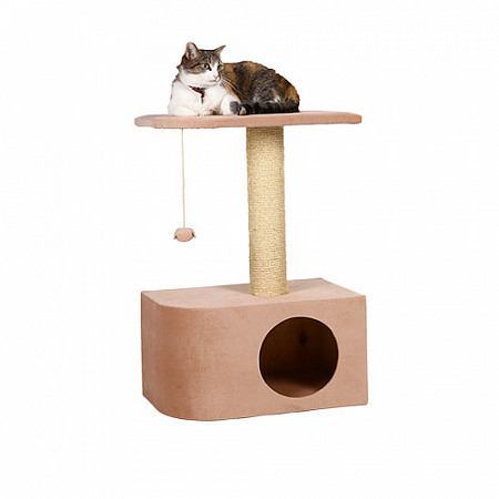 дополнительная картинка для Домик Аврора 50х30х75см JOY цвет карамель для кошек на сайте сети магазинов Бонифаций