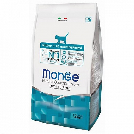 дополнительная картинка для Корм 1,5кг Monge для котят (70004879) на сайте сети магазинов Бонифаций