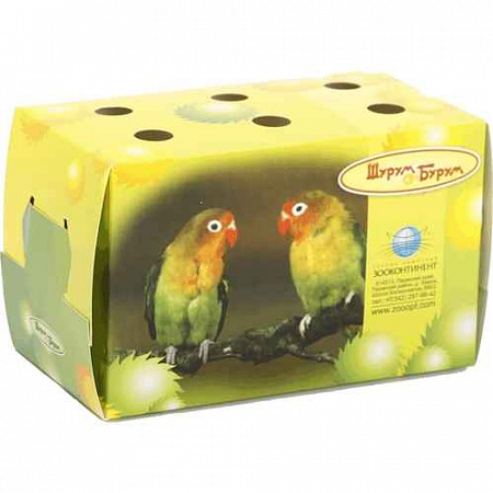 дополнительная картинка для Переноска картонная Шурум-Бурум для птиц и грызунов на сайте сети магазинов Бонифаций