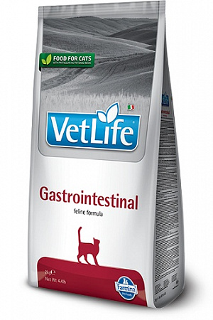 дополнительная картинка для Корм 2кг Vet Life Gastro Intestinal для кошек с проблемами ЖКТ на сайте сети магазинов Бонифаций