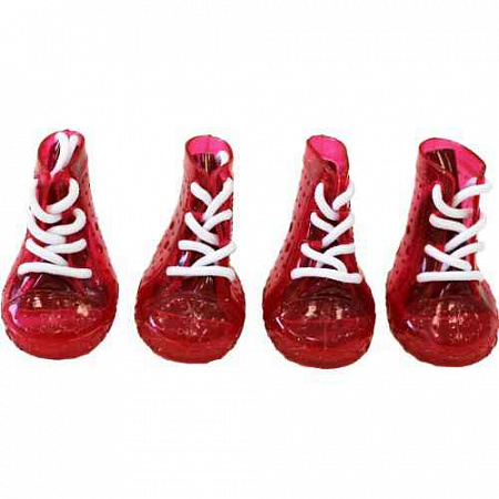 дополнительная картинка для Сапоги резиновые на шнуровке для собак, размер 3 /5*4 см/ на сайте сети магазинов Бонифаций
