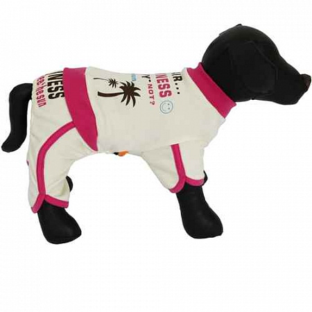 дополнительная картинка для Спортивный комбинезоон "Ясный день" розовый 20см XS для собак на сайте сети магазинов Бонифаций