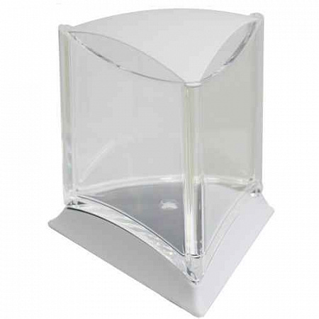 дополнительная картинка для Аквариум треугольный белый для петушка со светодиодной лампой на сайте сети магазинов Бонифаций