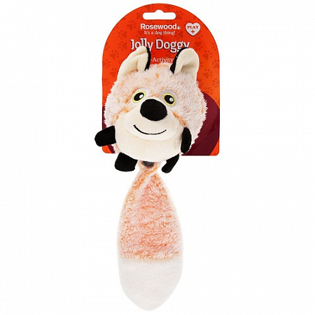 дополнительная картинка для Лиса 28см ROSEWOOD с отключаемой пищалкой, оранжевая игрушка для собак на сайте сети магазинов Бонифаций