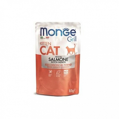 дополнительная картинка для Корм 85г Monge норвежский лосось для котят (70013604) на сайте сети магазинов Бонифаций