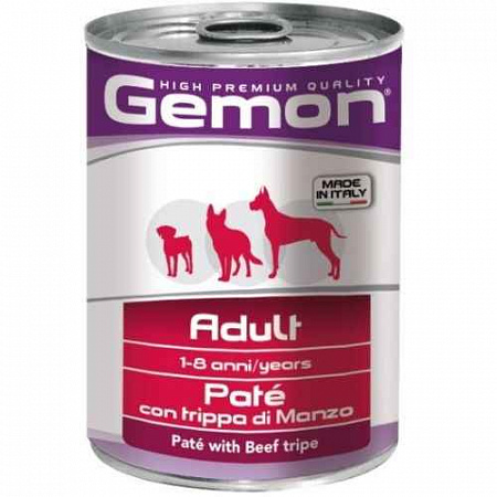 дополнительная картинка для Корм 400г GEMON паштет говяжий рубец для собак (70387804) на сайте сети магазинов Бонифаций
