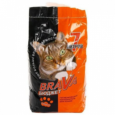 дополнительная картинка для Наполнитель 7л BRAVA БЮДЖЕТ минеральный для кошек на сайте сети магазинов Бонифаций