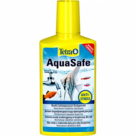 дополнительная картинка для Тетра Aqua AquaSafe 500мл Средство для приготовления воды 1000л для аквариума на сайте сети магазинов Бонифаций