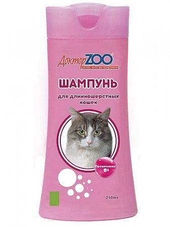 дополнительная картинка для Шампунь 250мл Доктор ZOO для длинношерстных кошек на сайте сети магазинов Бонифаций