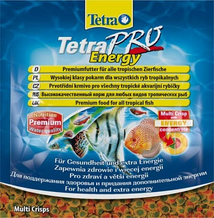 дополнительная картинка для Корм 12г Tetra Pro Energy Crisps для рыб (149335С) на сайте сети магазинов Бонифаций