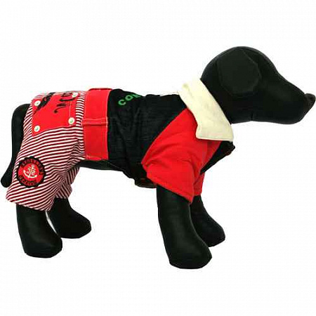 дополнительная картинка для Комбинезон с воротником "АВС" черный 31 см для собак на сайте сети магазинов Бонифаций