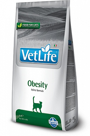 дополнительная картинка для Корм 400г Vet Life Cat Obesity при ожирении для кошек на сайте сети магазинов Бонифаций
