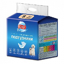 картинка для Подгузники S 3-6кг CLINY 10шт для кошек и собак(К202) на сайте сети магазинов Бонифаций