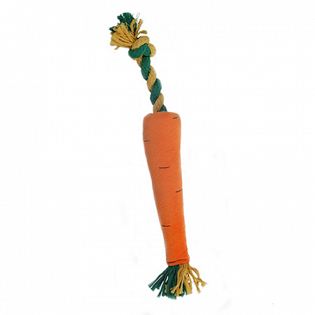 дополнительная картинка для Морковка макси 47х6см JOY текстильная игрушка для собак на сайте сети магазинов Бонифаций