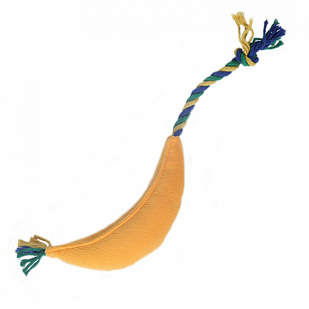 дополнительная картинка для Банан мини 36х4см JOY текстильная игрушка для собак на сайте сети магазинов Бонифаций