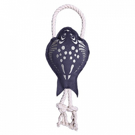дополнительная картинка для Скат 30х11см JOY текстильная игрушка для собак с веревками на сайте сети магазинов Бонифаций