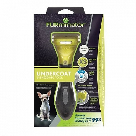 дополнительная картинка для Фурминатор XS для короткошерстных карманных собачек FURminator Short Hair Toy Dog на сайте сети магазинов Бонифаций