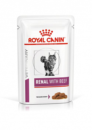 дополнительная картинка для Корм 85г Royal Canin Ренал с говяд. при почеч.недостаточ.д/к  на сайте сети магазинов Бонифаций