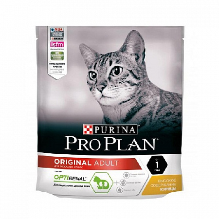 дополнительная картинка для Корм 400г ProPlan с курицей и рисом для кошек (12172034) на сайте сети магазинов Бонифаций