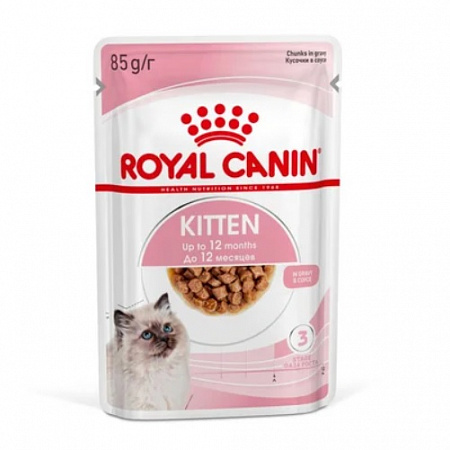 дополнительная картинка для Корм 85г Royal Canin Киттен в соусе для котят на сайте сети магазинов Бонифаций