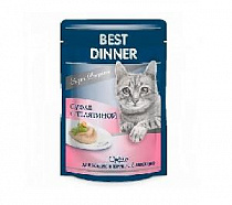 картинка для Корм 85г Best Dinner суфле с телятиной для кошек/котят (7427) на сайте сети магазинов Бонифаций
