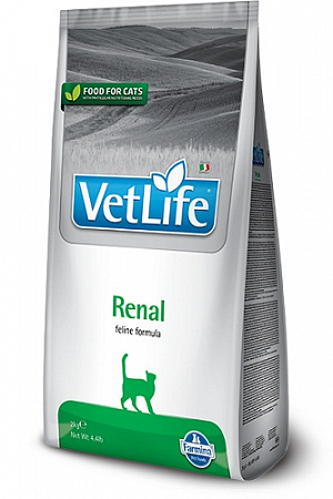 дополнительная картинка для Корм 2кг Vet Life Renal для кошек при почечной недостаточности на сайте сети магазинов Бонифаций