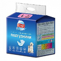 картинка для Подгузники L 8-16кг CLINY 8шт для собак (К204) на сайте сети магазинов Бонифаций
