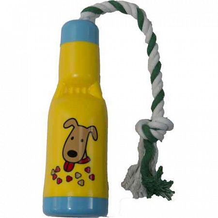 дополнительная картинка для Апорт Бутылка-диспенсер для лакомств пластиковый 40см игрушка для собак на сайте сети магазинов Бонифаций