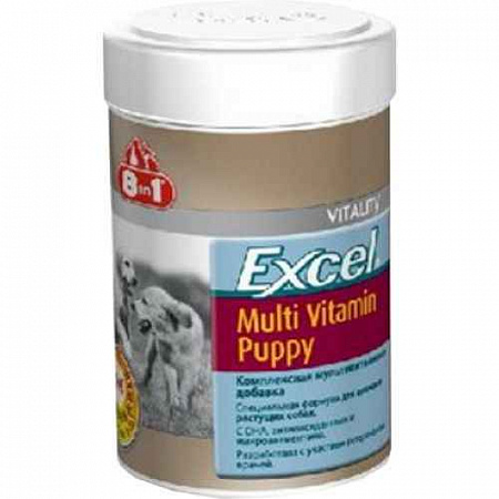 дополнительная картинка для Эксель Мультивитамины 8in1 100тб для щенков (108634) на сайте сети магазинов Бонифаций