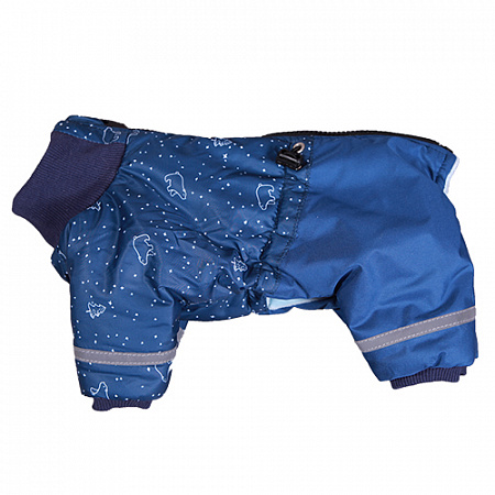 дополнительная картинка для Комбинезон зимний 25М (кобель) синий JOY с утеплителем  для собак на сайте сети магазинов Бонифаций